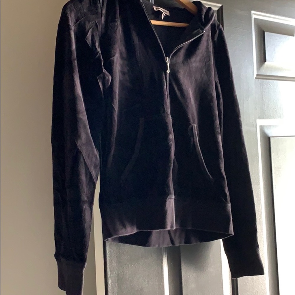 Black velour juicy couture jacket